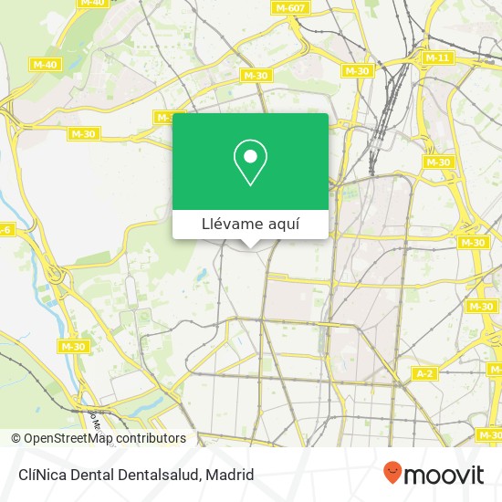 Mapa ClíNica Dental Dentalsalud