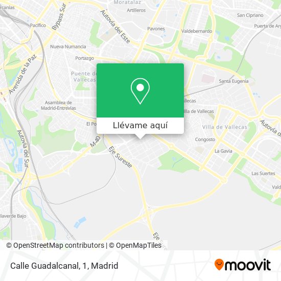 Mapa Calle Guadalcanal, 1