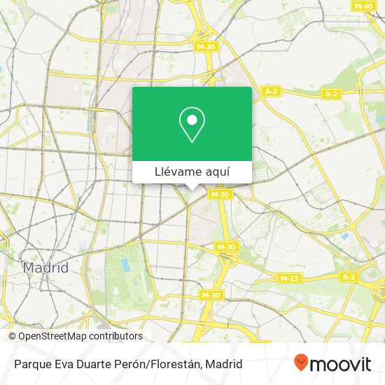 Mapa Parque Eva Duarte Perón / Florestán