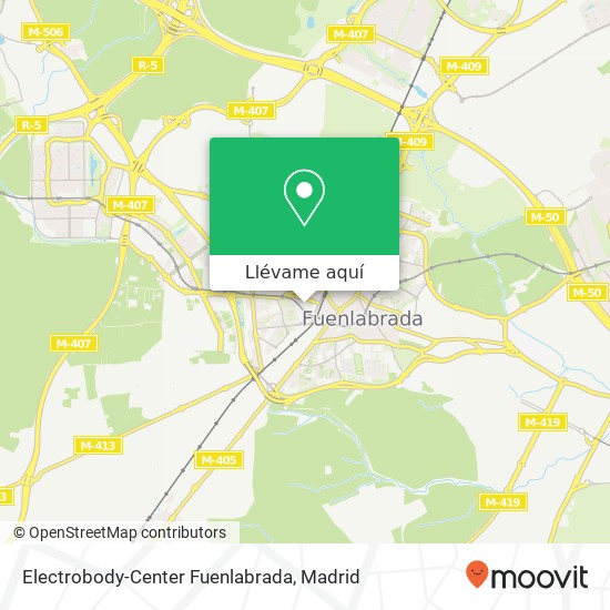 Mapa Electrobody-Center Fuenlabrada