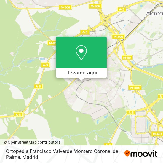 Mapa Ortopedia Francisco Valverde Montero Coronel de Palma