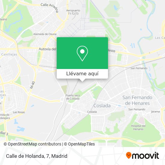 Mapa Calle de Holanda, 7