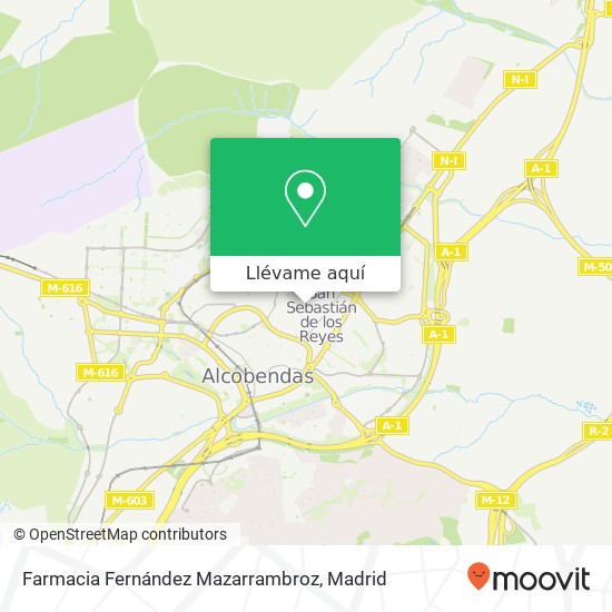 Mapa Farmacia Fernández Mazarrambroz