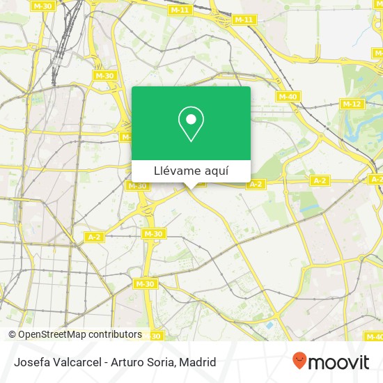 Mapa Josefa Valcarcel - Arturo Soria