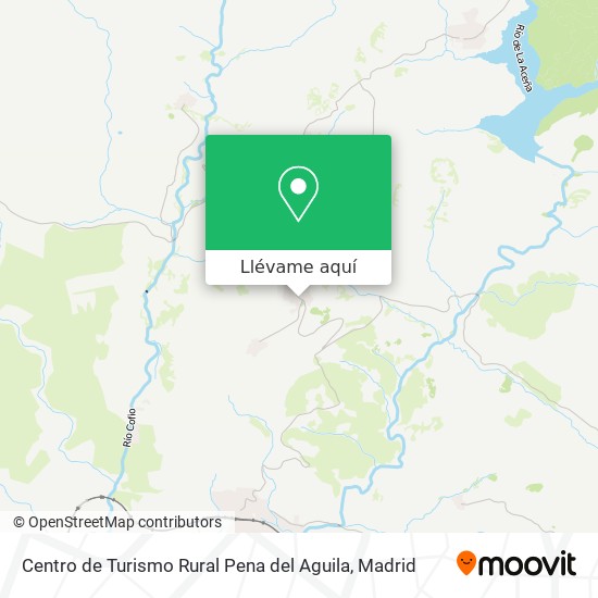 Mapa Centro de Turismo Rural Pena del Aguila