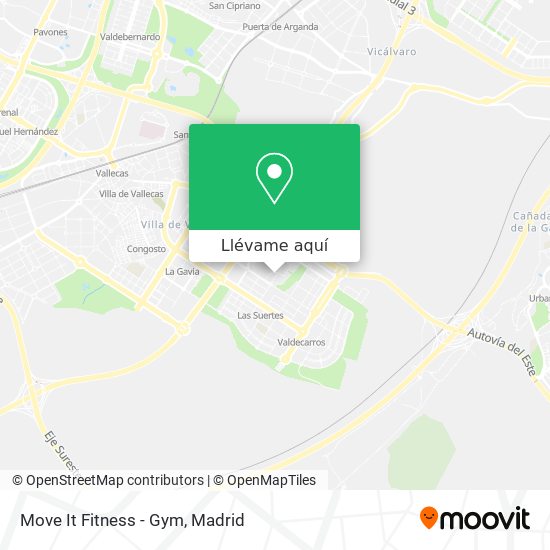 Mapa Move It Fitness - Gym