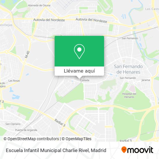 Mapa Escuela Infantil Municipal Charlie Rivel