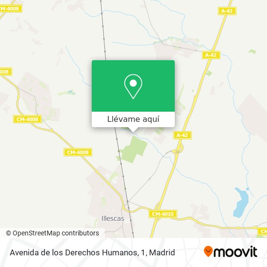 Mapa Avenida de los Derechos Humanos, 1