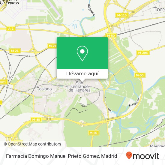 Mapa Farmacia Domingo Manuel Prieto Gómez