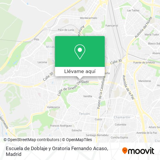 Mapa Escuela de Doblaje y Oratoria Fernando Acaso