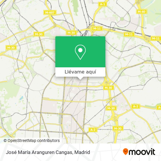 Mapa José María Aranguren Cangas