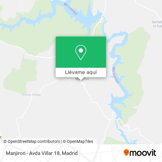 Mapa Manjiron - Avda Villar 18