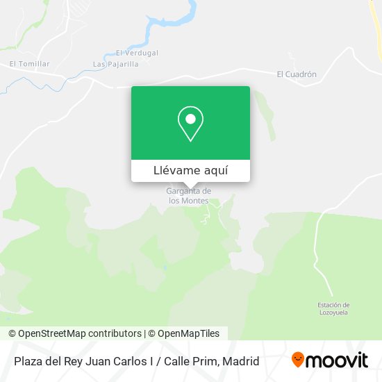 Mapa Plaza del Rey Juan Carlos I / Calle Prim