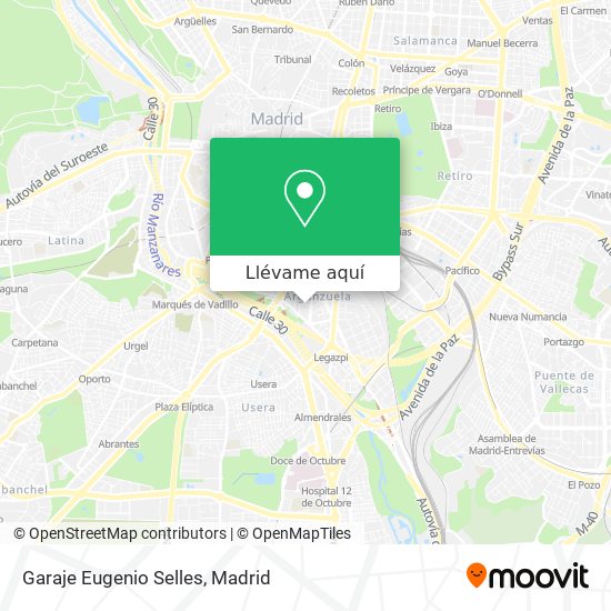 Mapa Garaje Eugenio Selles