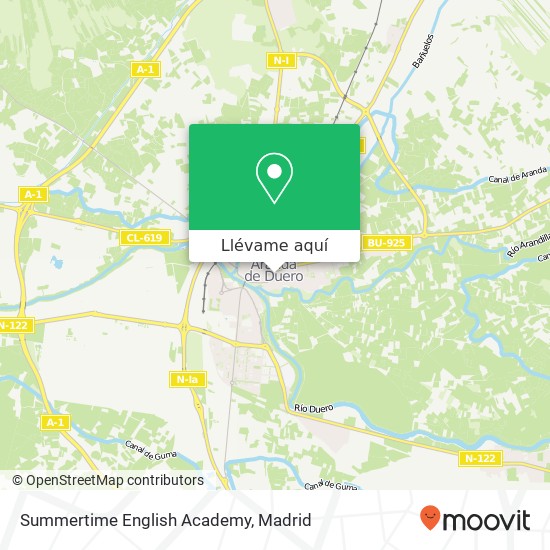 Mapa Summertime English Academy