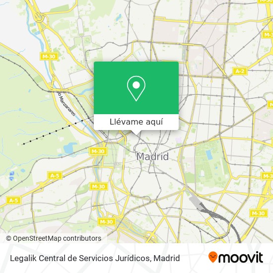 Mapa Legalik Central de Servicios Jurídicos