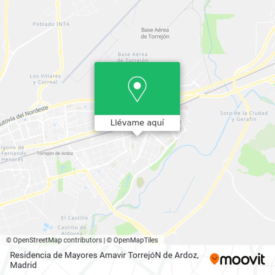 Mapa Residencia de Mayores Amavir TorrejóN de Ardoz