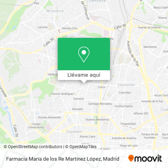 Mapa Farmacia María de los Re Martínez López