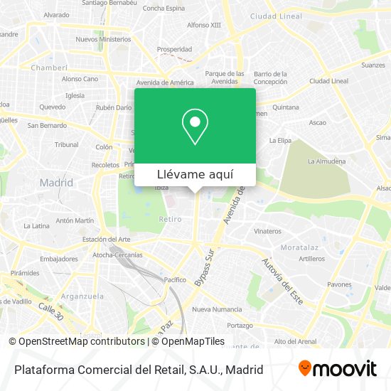 Mapa Plataforma Comercial del Retail, S.A.U.