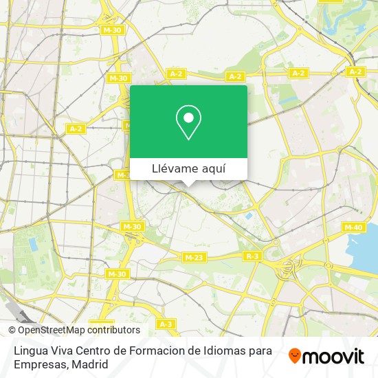 Mapa Lingua Viva Centro de Formacion de Idiomas para Empresas