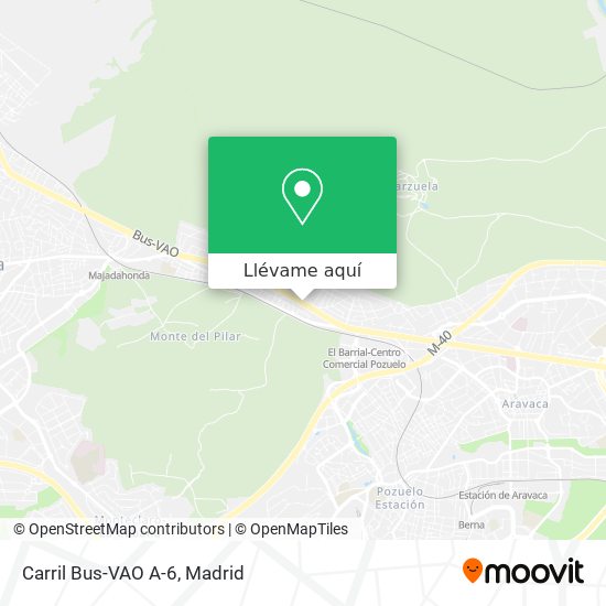 Mapa Carril Bus-VAO A-6