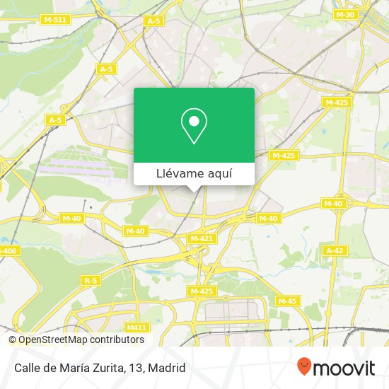 Mapa Calle de María Zurita, 13