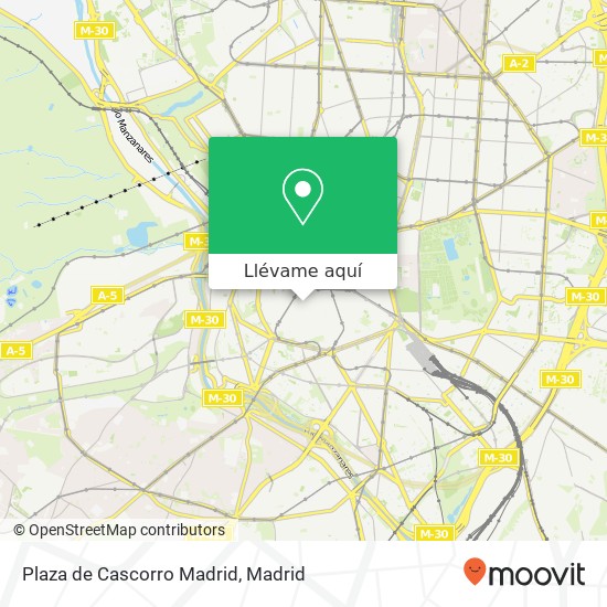 Mapa Plaza de Cascorro Madrid