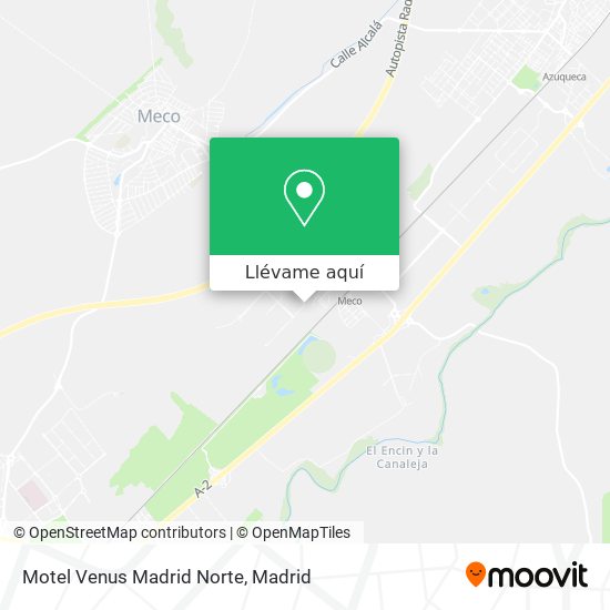 Mapa Motel Venus Madrid Norte