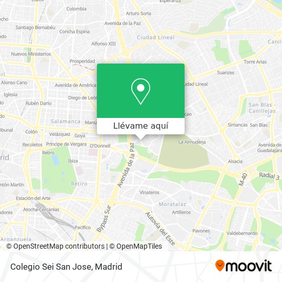 Mapa Colegio Sei San Jose