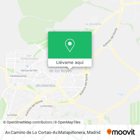 Mapa Av.Camino de Lo Cortao-Av.Matapiñonera