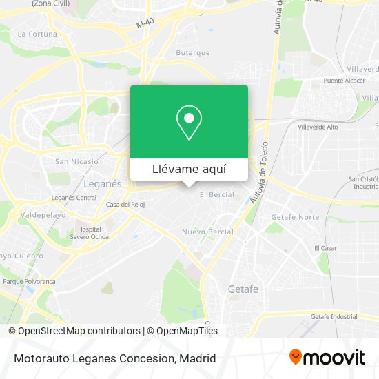 Mapa Motorauto Leganes Concesion