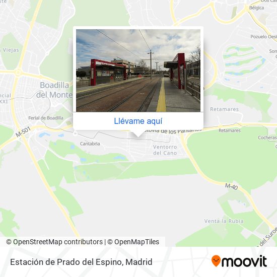 Mapa Estación de Prado del Espino