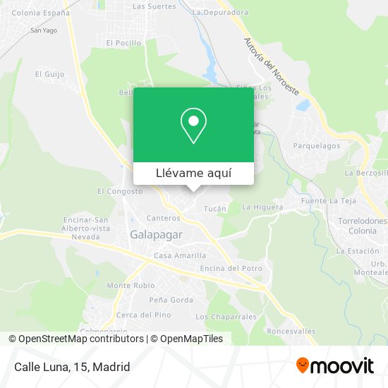 Mapa Calle Luna, 15