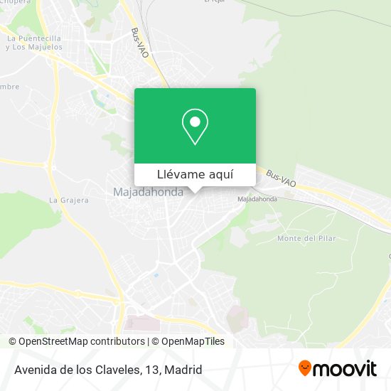 Mapa Avenida de los Claveles, 13