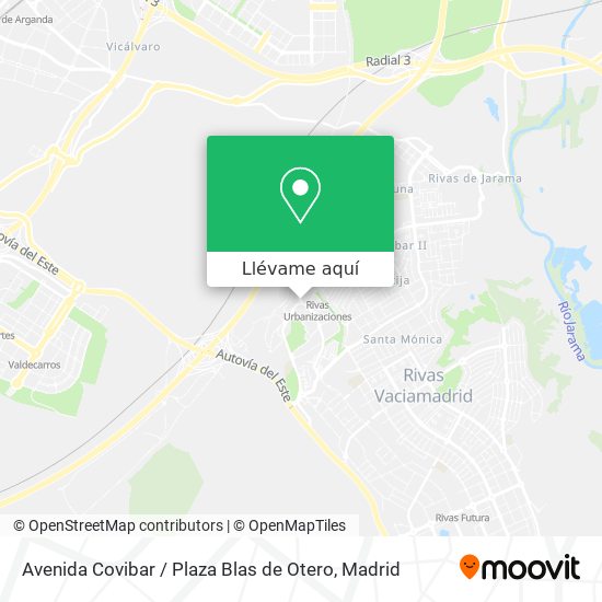 Mapa Avenida Covibar / Plaza Blas de Otero
