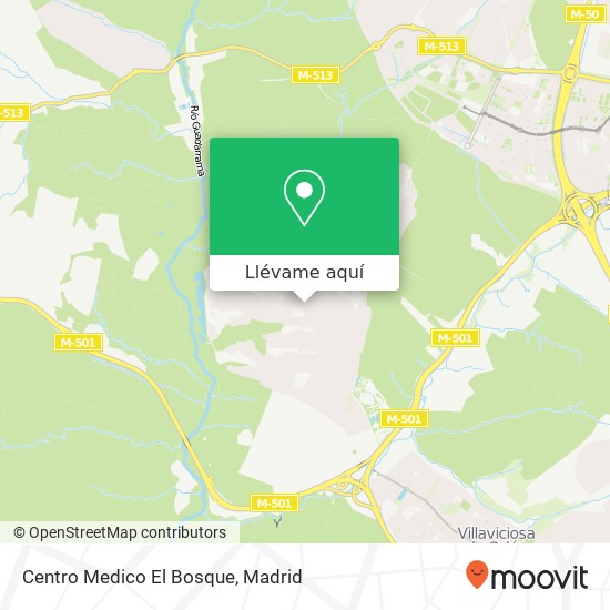 Mapa Centro Medico El Bosque