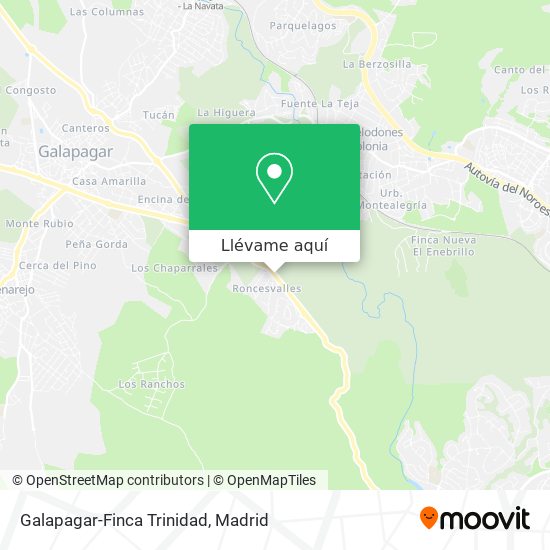 Mapa Galapagar-Finca Trinidad