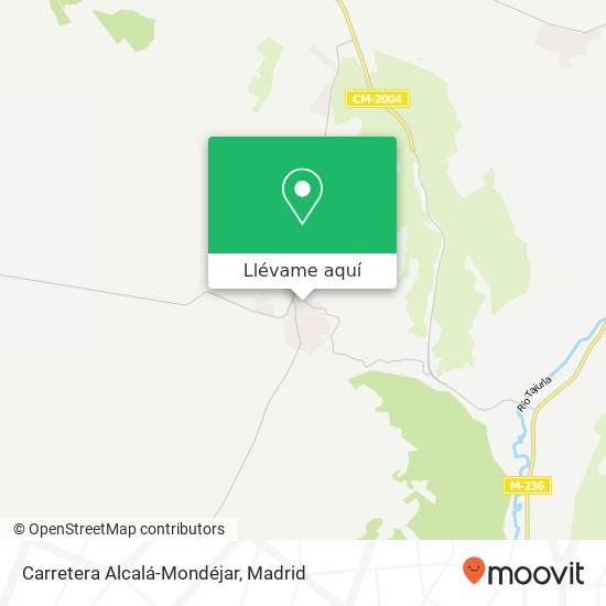 Mapa Carretera Alcalá-Mondéjar