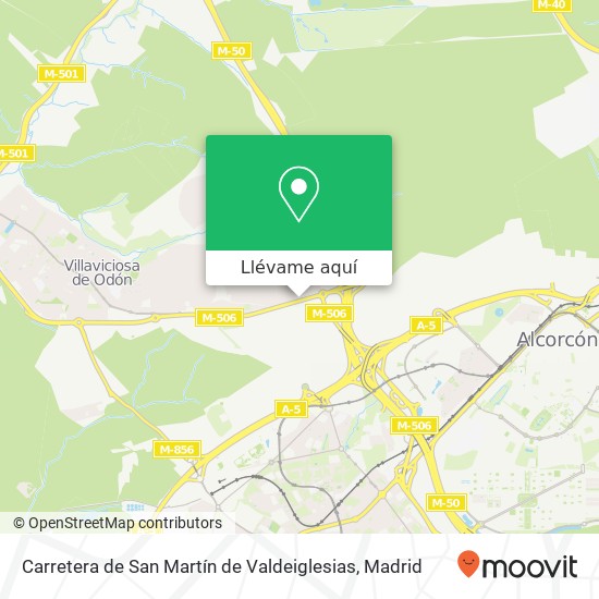 Mapa Carretera de San Martín de Valdeiglesias