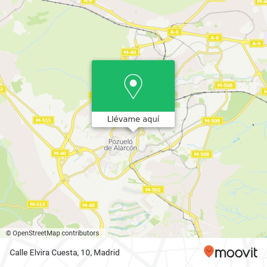 Mapa Calle Elvira Cuesta, 10