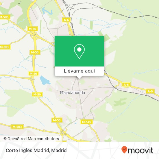 Mapa Corte Ingles Madrid