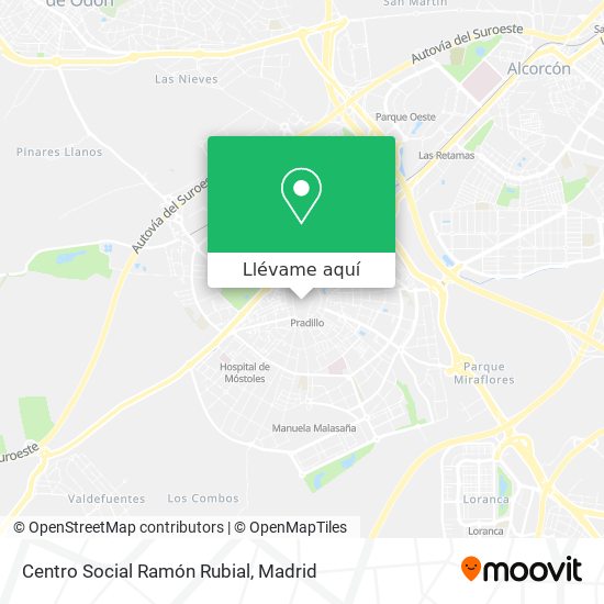 Mapa Centro Social Ramón Rubial