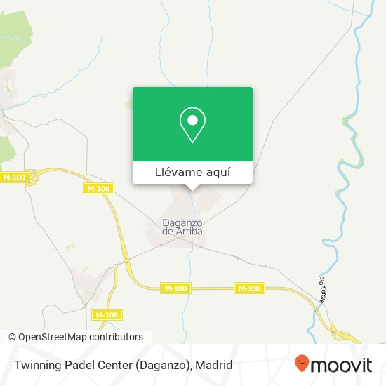 Mapa Twinning Padel Center (Daganzo)