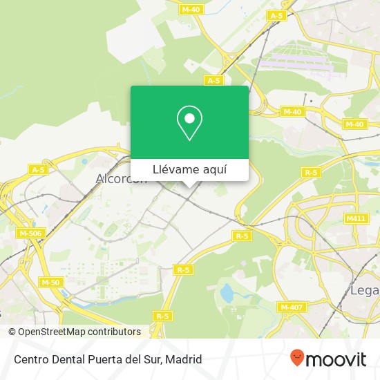 Mapa Centro Dental Puerta del Sur