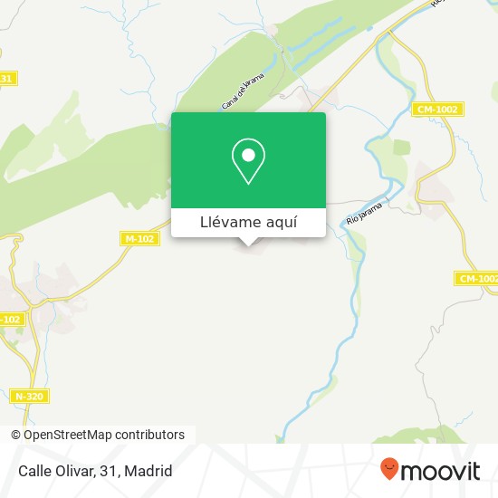 Mapa Calle Olivar, 31