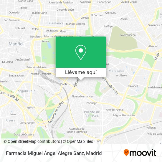 Mapa Farmacia Miguel Ángel Alegre Sanz