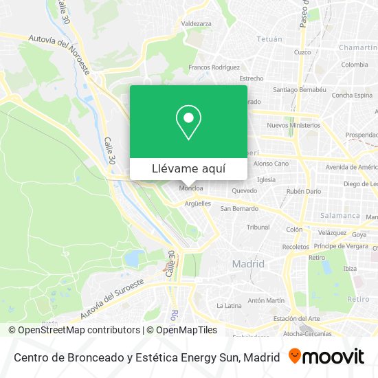 Mapa Centro de Bronceado y Estética Energy Sun