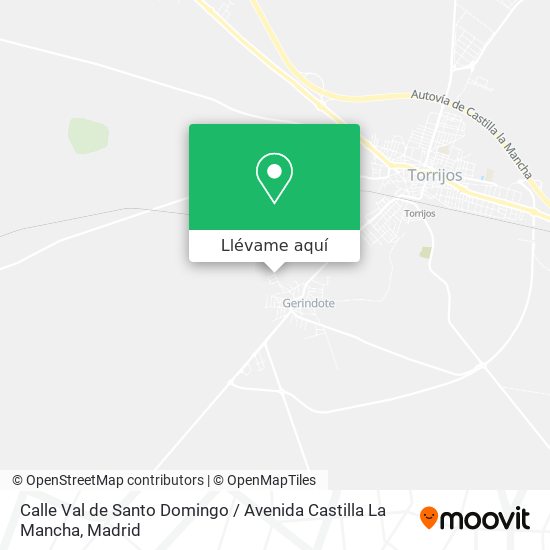 Mapa Calle Val de Santo Domingo / Avenida Castilla La Mancha