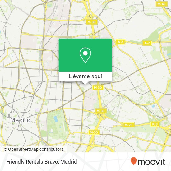 Mapa Friendly Rentals Bravo