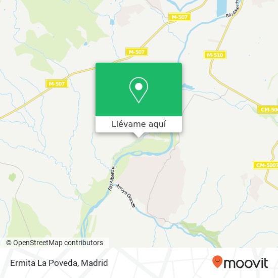 Mapa Ermita La Poveda